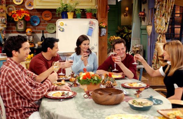 The "Friends" cast during Season 10